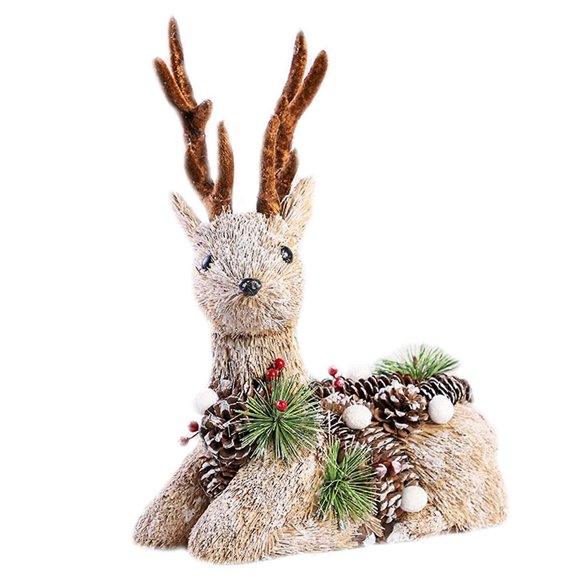 for Creative Christmas Elk Ornament Xmas Party Winter Themed Party Backdrop