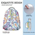 thumbnail image 5 of Paisley Gift Backpack for College Women & Men - Durable School Bookbag, Waterproof Laptop Backpack with Paisley Design, Trendy Campus Bag, 5 of 6