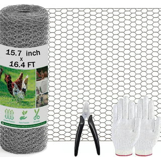 Garden Craft 36 in. H x 50 ft. L Gray Chicken Wire with 1in Openings 