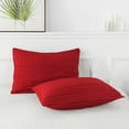 thumbnail image 5 of JML 2 Pieces Red Twin Comforter Set, Soft Microfiber Bedding Set With 1 Comforter and 1 Pillow Case Suit for All Seasons, 5 of 8