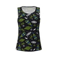 thumbnail image 4 of Fotbe Space Rockets Womens Loose Fit Casual Flowy Slim-Fit Tank Tops Athletic Round Neck Trendy Sleeveless Summer Tops for Gym and Yoga-X-Large, 4 of 9