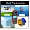 thumbnail image 4 of Wind Meter Wind Speed Gauge Wind Thermometer Wind Speed Meter Digital Portable Handheld Anemometer Wind Speed Gauge Wind Temperature Meter Thermometer ANGGREK No, 4 of 8
