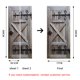thumbnail image 3 of (77x200cm，I) Etiqueta de la puerta Efecto Trompe l'oeil 3D Interior PVC Pegatinas de pared para decoración de la pared Sala de estar Cocina Dormitorio Baño Papel pintado Rojo Verde RV1016-0122910FYD, 3 of 5