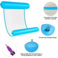 thumbnail image 3 of Hamaca de agua flotante inflable con infladores para adultos y niños, paquete de 2, juguetes de verano al aire libre, 3 of 5