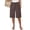 Coffee #20, variant on Shorts for Women Drawstring Wide Leg Knee Length Bermuda Shorts Summer Casual High Waisted Shorts with Pockets White M