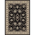 thumbnail image 1 of Radici 1426-0014-BLACK Alba Rectangular Black Traditional Italy Area Rug, 2 ft. 2 in. W x 7 ft. 7 in. H, 1 of 1