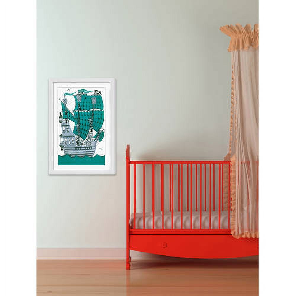 "Green Sails" Framed Painting Print