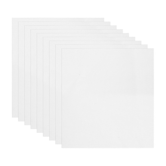 Uxcell 14.6 x 15.7" Hoja de deshidratador de silicona reutilizable y antiadherente para deshidratador de alimentos, blanca, 9 piezas