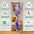 thumbnail image 2 of Marble Neon Ombre Door Curtain For Doorway Privacy 42"W X 80"L,Fancy Abstract Blackout Curtain,Purple Pink Colorful Modern Stone Door Drape,Tie-Dye Geometric Room Divider Curtain, 2 of 5