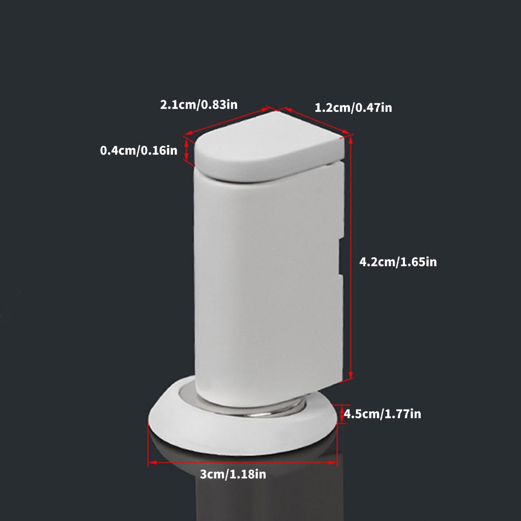 WINDLAND Magnetic Door Stop Not Drill Wall Guard Doorstop for Multiple Door Thicknesses