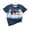 Dark Blue, variant on Kids Boys Girls 4th Of July Clothes American Flag Short Sleeve T shirt Tops Toddler Summer Holiday Outdoor Outfit