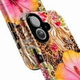 thumbnail image 2 of Set of 3 Leopard Print Hibiscus Phone Case, Combo Bold Tropical Floral Jungle Aesthetic Cover for iPhone 16 15 14 13 12 11 Pro Max Plus Mini, 2 of 6