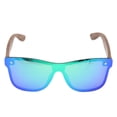 thumbnail image 1 of Gafas de sol uv400 gafas de sol flexibles, duraderas, de moda sin límites para la protección solar, la pesca, los deportes al aire libre, la conducción de bicicletas verdes y plateadas, 1 of 10