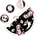 thumbnail image 3 of 48 Inch Christmas Halloween Tree Skirt - Soft & Cozy Farmhouse Holiday Decor, Nightmare Before Christmas Tree Base Cover, Perfect for Home Party, Winter Christmas Decorations(A), 3 of 12