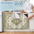 thumbnail image 5 of Sage Green Cabinet Curtain 32"Wx55"L,Dustproof Pantry Door Curtain W/ Self Adhesive Tape,Southwest Tribal Antique Boho-Chic Farmhouse Tall Storage Cover Privacy Drape for Bathroom Kitchen, 5 of 9