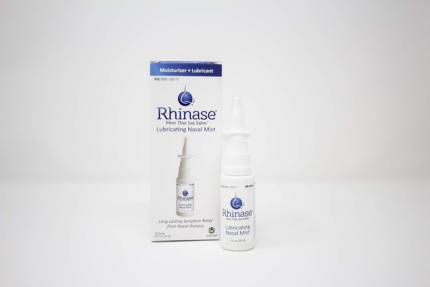 Rhinase Nasal Mist Duo with Moisturizing Saline Spray for Allergy Relief & Dry Nose 2-Pack 1 fl oz/30 mL