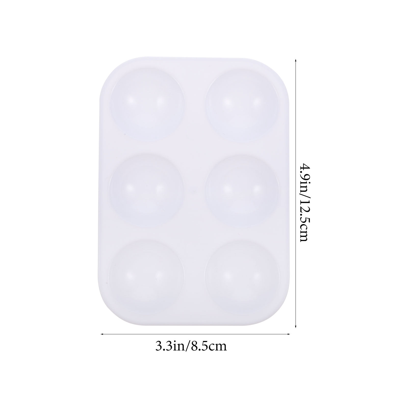 48 Pcs 6-grid Rectangular Palette DIY Painting Gouache Acrylic (12pcs) Water Color Pallet Plastic Mixing Trays Watercolor Art Tool Oil Blenders Plates Child