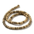 thumbnail image 4 of 10 Strand Natural Coconut Rondelle Bead Strands 5.5x1.5~5mm Hole: 1mm 124pcs/strand 15.7 inch, 4 of 5
