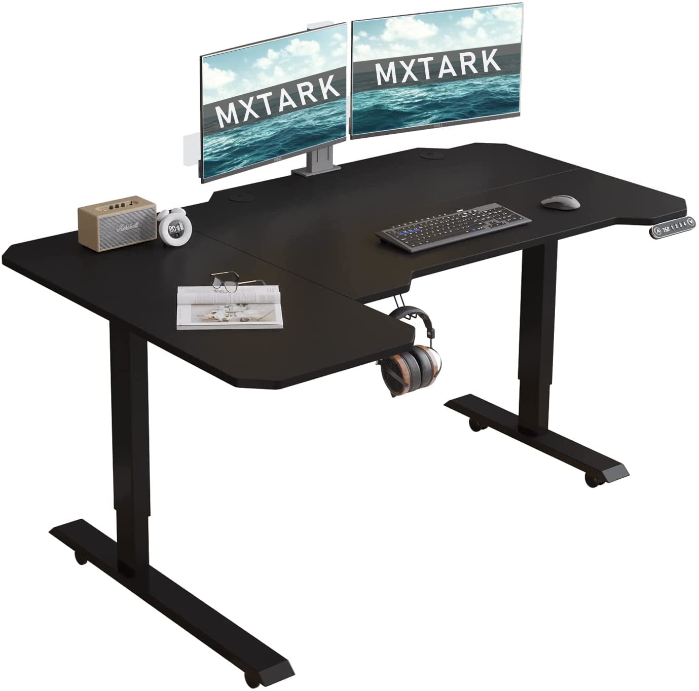 MXTARK Electric Standing Desk,Height Adjustable Computer Desk Sit Stand