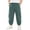 A Mint Green, variant on Boys Girls Summer Lightweight Cargo Jogger Pnats Solid Color Elastic Waist Loose Comfy Casual Pants 3-13 Years
