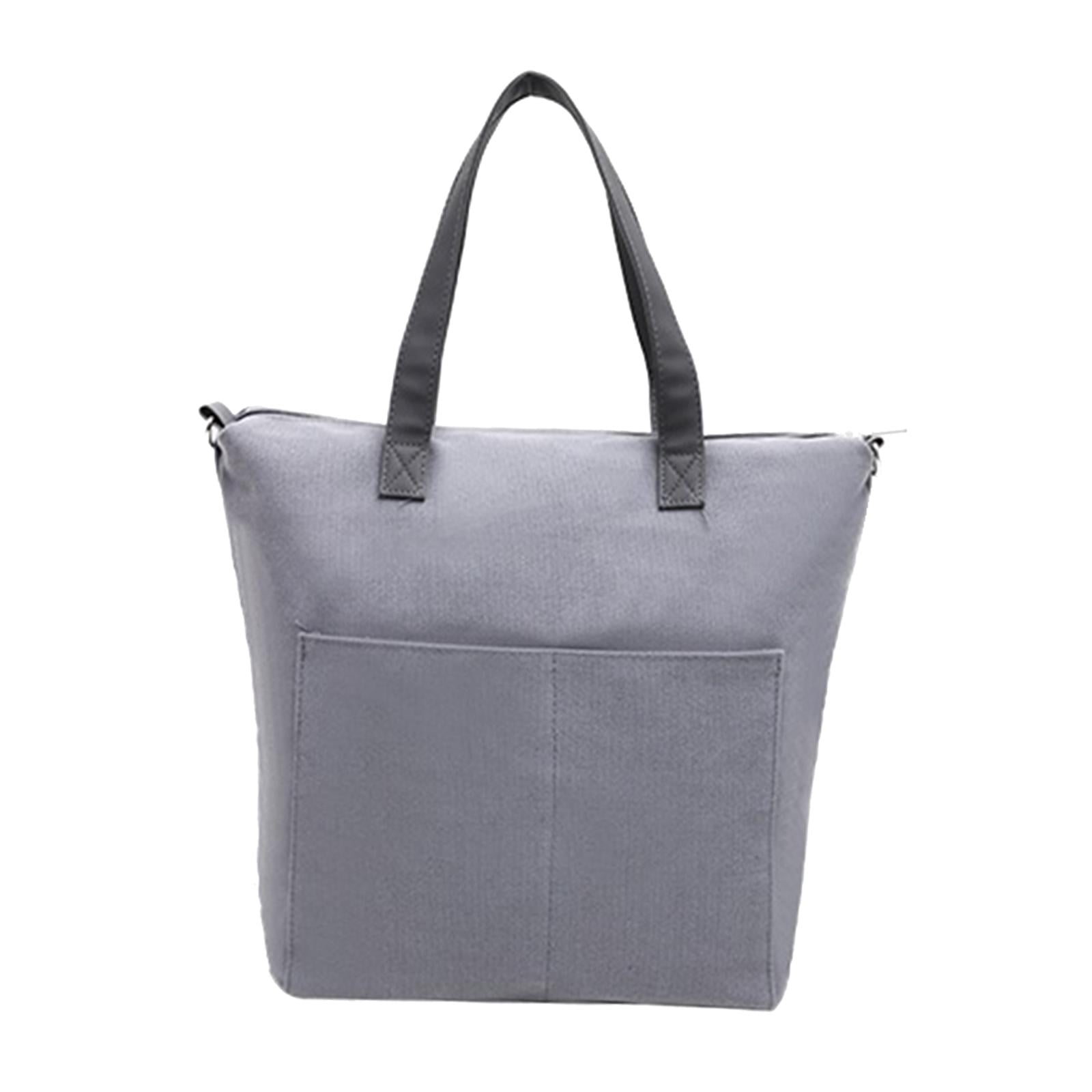 Wxqbjtam Yarn Storage Organizer Knitting Bag Empty Storage Bag Large Crochet Bag Tote for gray