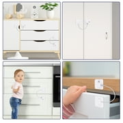 Topekada 3 Pack Refrigerator Lock with Keys, Cabinets Locks Freezer Lock Door Lock for Toddler, Child, Multi-Purpose Baby Kid Safety Deep Freezer Fridge Lock with a Key
