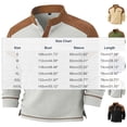 thumbnail image 2 of Men's Solid Color Long-Sleeved Stand-Up Collar Button-Up with Fake Pocket Patchwork Jacket, Classic Soft Fabric with Zipper Pocket for Outdoor Work Sports, 2 of 8