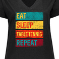 thumbnail image 4 of Inktastic Table Tennis Player Women's Plus Size V-Neck T-Shirt, 4 of 5