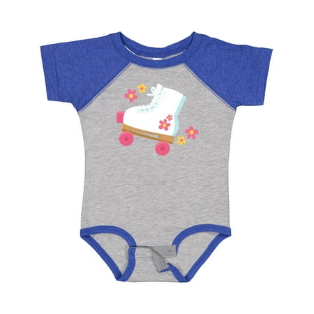 

Inktastic Roller Skate Flowers Gift Baby Girl Bodysuit