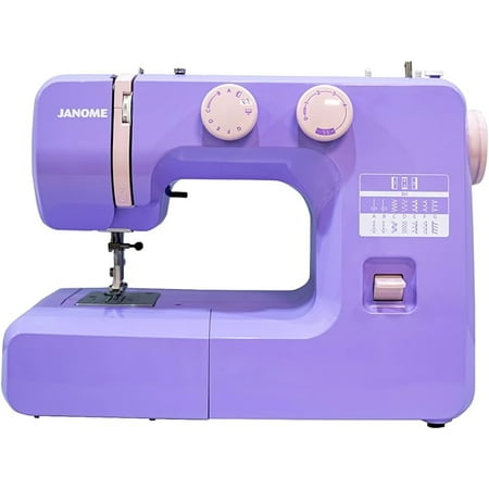 BCOOSSS Sewing Machine for Beginners, Electric Mini Portable, 28 Built-in Stitches with Reverse Sewing,Purple