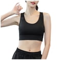 thumbnail image 1 of 2DXuixsh Sports Bras for Women Full Coverage Plus Size Lifting Bra High Impact Sports Bras for Women Padded Workout Bras Racerback Bras Yoga Bras Black Size L, 1 of 9