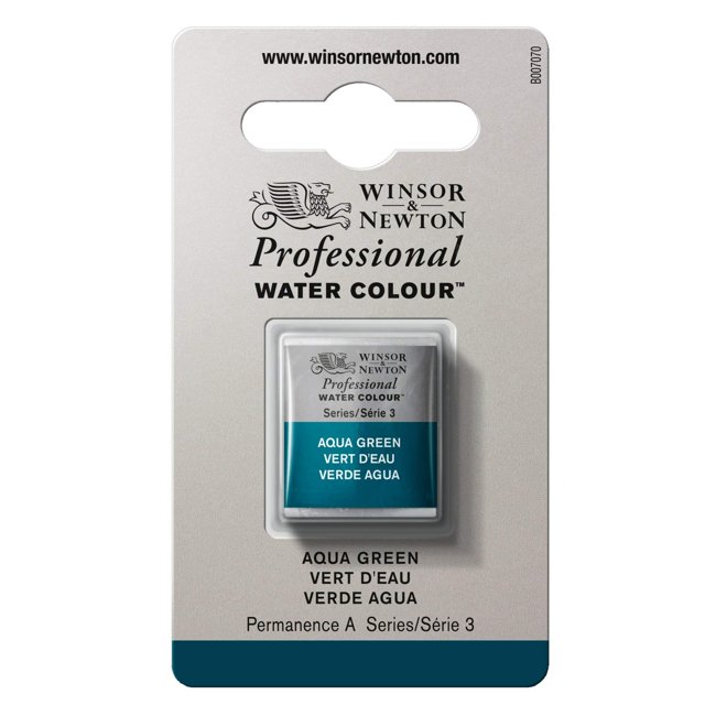 Acuarela Winsor & Newton Profesional Media Pastilla Verde Aqua