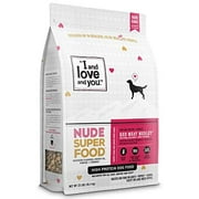 Angle View: "I and love and you" Nude Superfood Dry Dog Food - Grain Free Kibble, Prebiotics & Probiotics & Digestive Enzymes for Large and Small Dogs (Variety of Flavors)