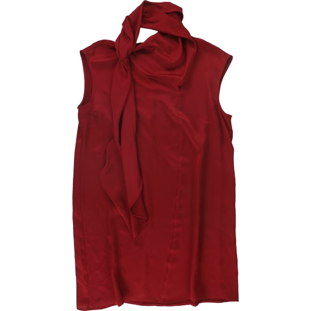Alfani blusa túnica sólida para mujer, rojo, mediano