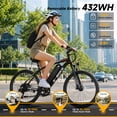 thumbnail image 4 of OwnGold Electric Bike for Adult, 749W Peak Motor, 20 MPH, 40 Miles Range, 36V 12AH Removable Battery,7-Speed Ebike,26" Tires,UL2849, 4 of 12