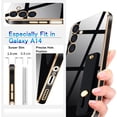 thumbnail image 3 of Compatible with Samsung Galaxy A54 5G Cell Phone Case with Grip Finger Hand Phone Holder Tablet Phone Strap Shockproof Protective Bumper Case-Black, 3 of 14