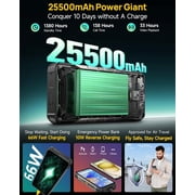 Ulefone Armor 34 Plus 5G Rugged Phone, 32GB/512GB, 25500mAh 66W, Android 15, 6.95-inch screen,Black