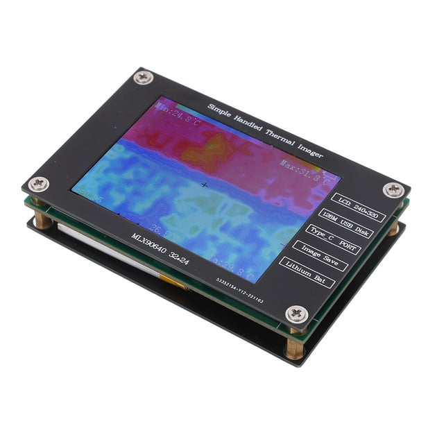 Cámara termográfica infrarroja digital portátil Bling Bling con pantalla LCD de 2,8 pulgadas