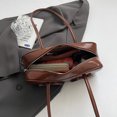 thumbnail image 4 of Bolso Hombro PU para Mujer Mano Con Lazo Al Aire Libre Color Sólido (marrón), 4 of 9