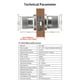 thumbnail image 2 of Puntoco-cerradura de puerta con huella dactilar, perilla de teclado numérico electrónico, cilindro de cerradura inteligente con huella dactilar, cerradura de puerta con contraseña para dormitorio, 2 of 2