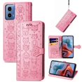 thumbnail image 4 of Funda Cartera FOXDOCK para Motorola Moto G34 , Flip PU con Relieve de Gatos y Perros, Tarjetero y Soporte, 4 of 6