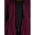 thumbnail image 4 of What's Next Women's and Women's Plus Striped Flyaway Cardigan Sweater, Midweight, Sizes XS-4X, 4 of 5
