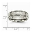 thumbnail image 2 of Titanium 7mm Hammered and Polished Band Ring - Size 11.5, 2 of 2