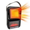 thumbnail image 2 of Flame Heater Heating Stove Home Bathroom Hot Fan Bedroom Fireplace Simulation Flame Warm Fan, 2 of 9