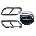 thumbnail image 3 of 2 Embellecedores de tubo de escape, accesorios exteriores para silenciador, compatibles con Mercedes plata, 3 of 6