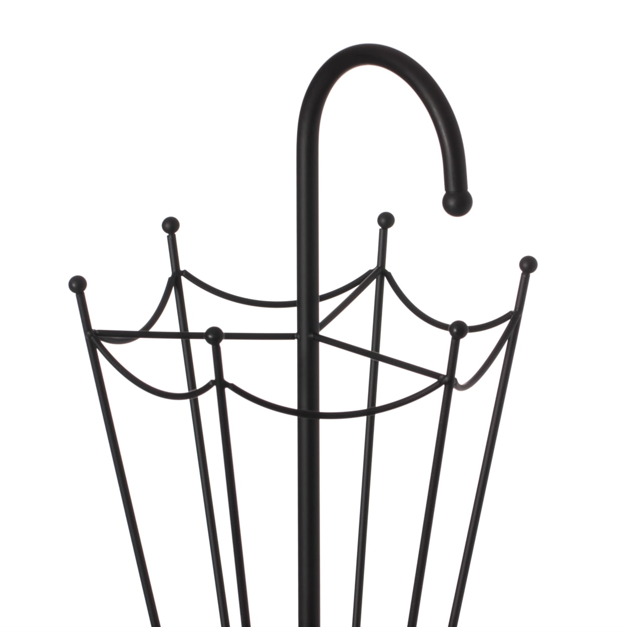 Black Umbrella Shaped Creative Umbrella Holder Stand for Indoor and Outdoor