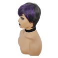 thumbnail image 2 of DOPI  Black Women Natural Party Short Wave Bobo Wig Sexy Curly Wavy Synthetic Wigs, 2 of 3