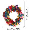 thumbnail image 2 of Cuerda de algodón de colores para pájaros, anillo colgante, loro, acicalamiento, cuidado, masticar, escalar, morder, juguete para cacatúa gris africana, periquito Conure, 2 of 5