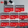 thumbnail image 2 of 1PC Memory Card 128GB 64GB 32GB 16GB With Card Reader And Adapter, High Speed Micro TF Card 8GB 4GB 2GB 1GB, A1 C10 Memory TF Card For Tablet/Camera/Mobile Phone/Driving Recorder/Car Audio/Game Conso, 2 of 8
