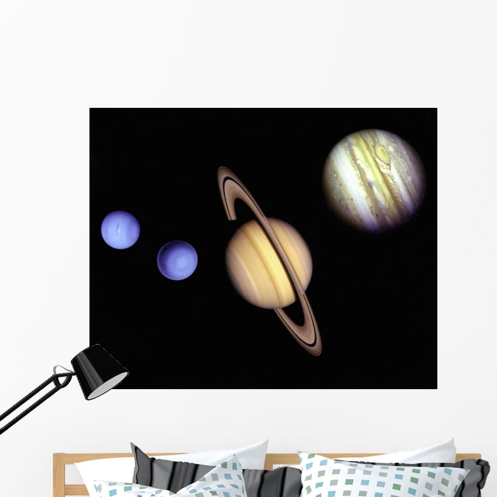 Planets Outer Space Wall Mural by Wallmonkeys Peel and Stick Graphic ...